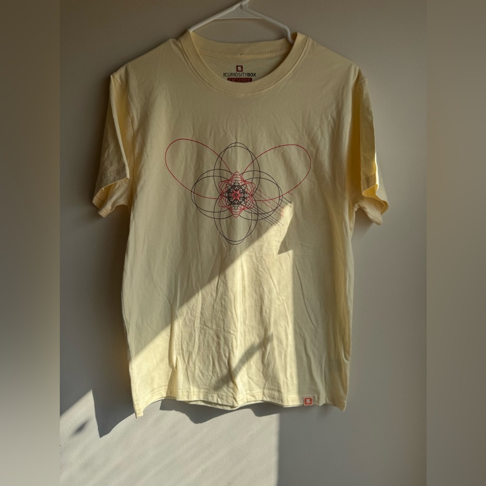 The Curiosity Box Tee Exclusive Yellow 100% Cotton Size Small